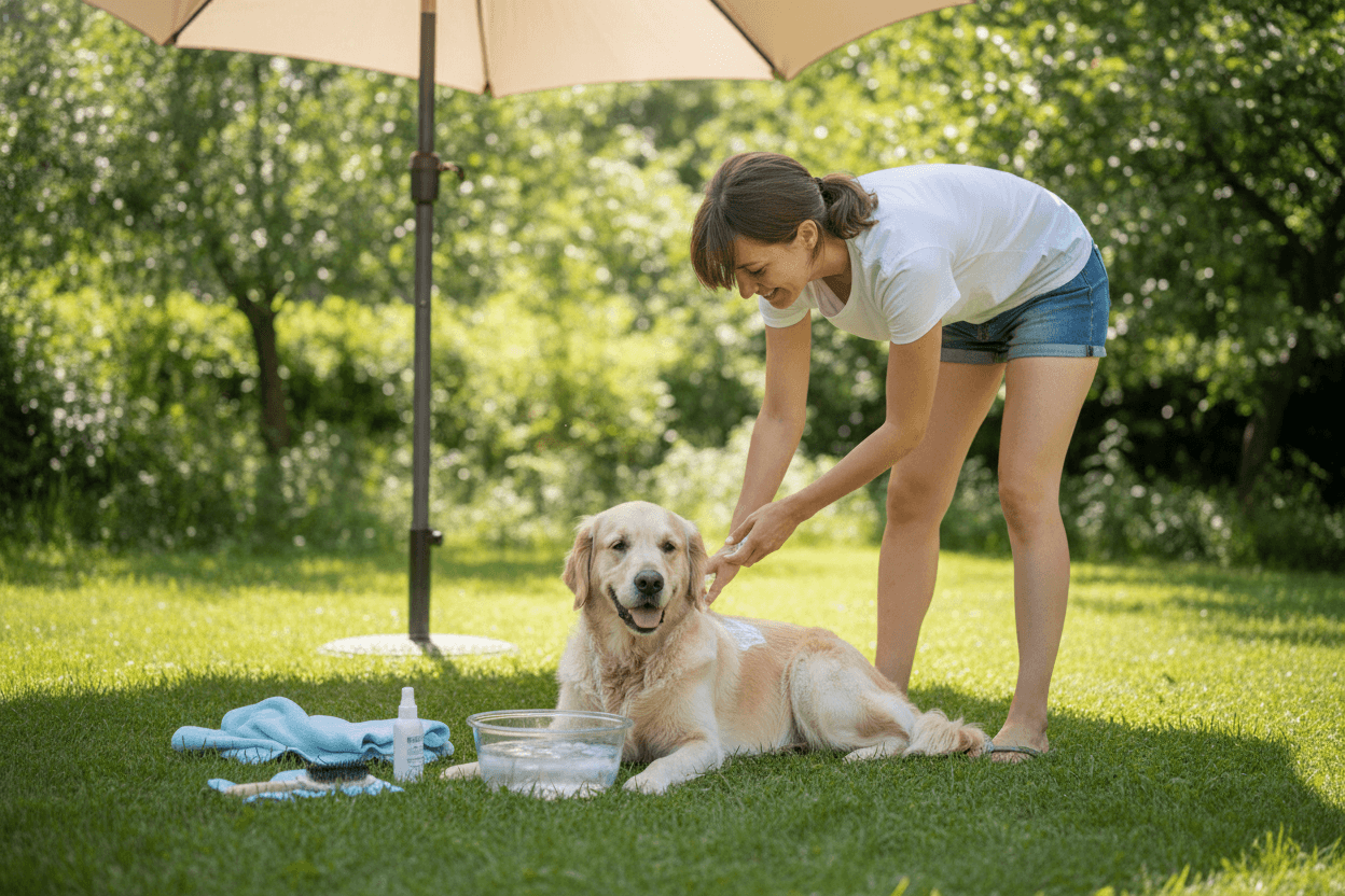 Cómo cuidar la piel de tu perro en verano
