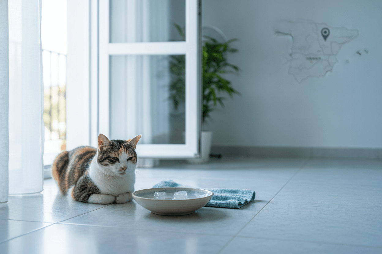 Golpe de calor en gatos: cómo detectarlo y prevenir este agosto en Illescas