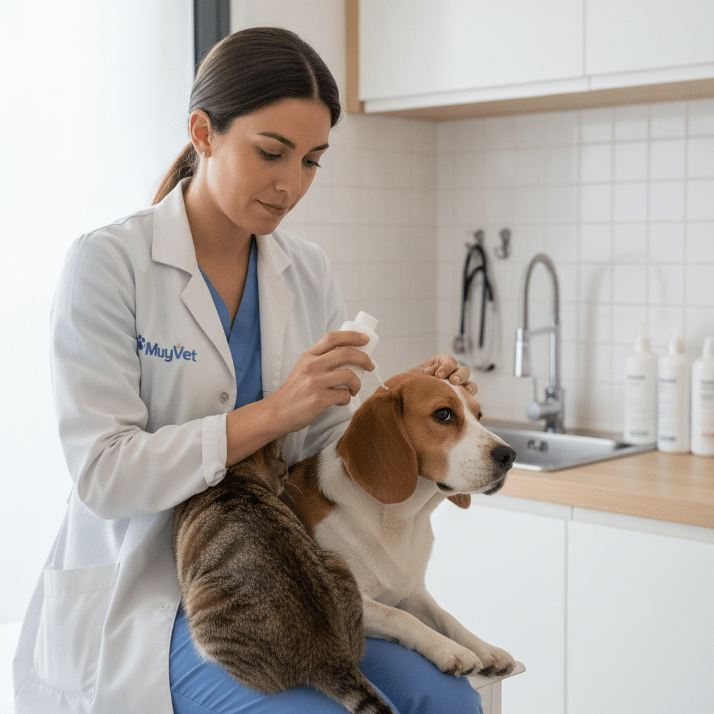 Cómo limpiar los oídos de tu perro o gato sin hacerle daño