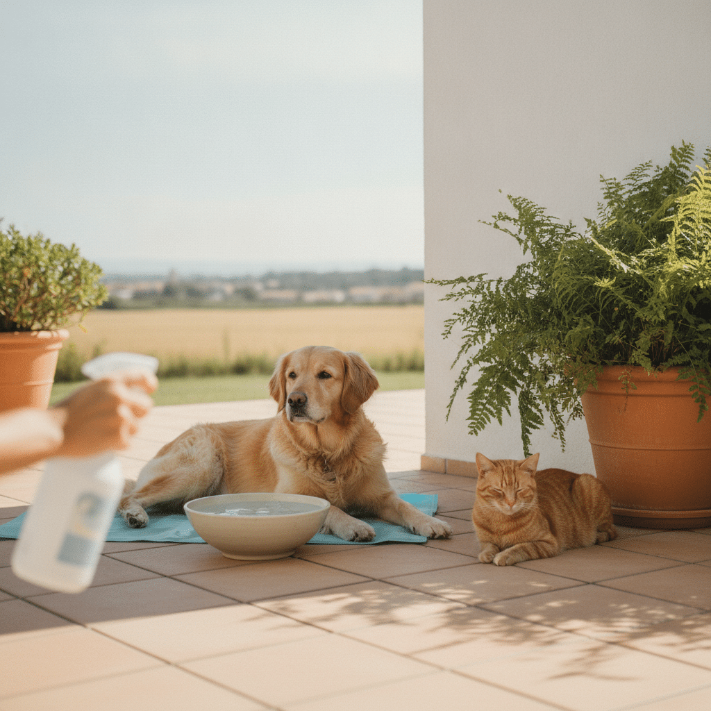 Cómo proteger a tu perro o gato del calor en julio