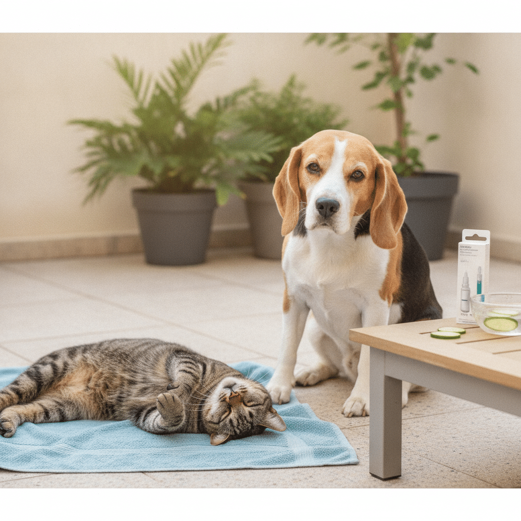 Qué hacer si tu perro o gato se rasca mucho en verano